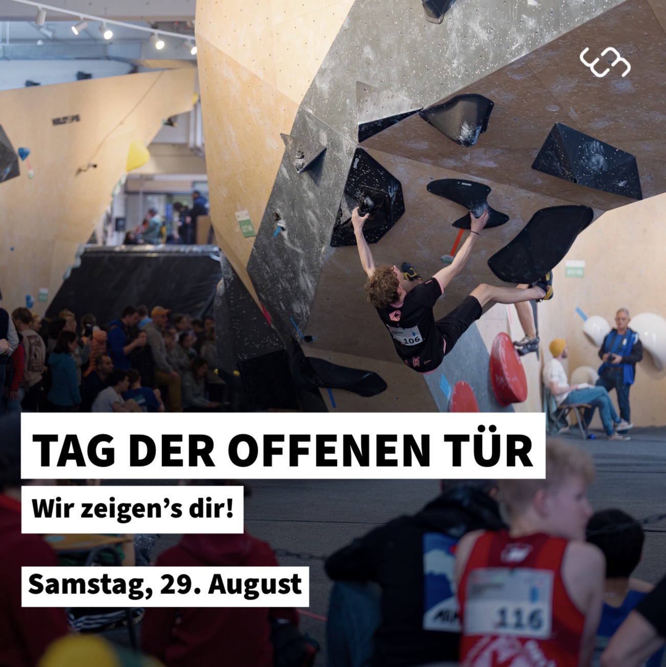 Tag der offenen Tür &ndash; Wir zeigen&rsquo;s dir! Samstag, 29. August im ELYS Boulderloft